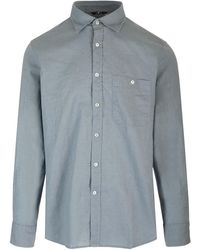 7 For All Mankind - Cotton And Linen Shirt With Pocket - Lyst