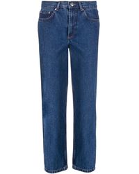 A.P.C Dames Kleding voor voor Jeans voor 7/8 en cropped jeans Denim High Waist Jeans in het Blauw 