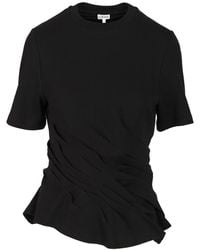 Loewe - Twisted Cotton Blend Top Tops - Lyst