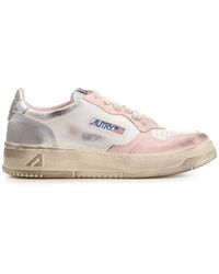 Autry - Super Vintage Distressed Sneakers - Lyst