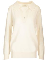 Lisa Yang - "josefine" Cream Sweater - Lyst