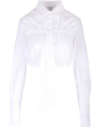 Patou - Short Shirt With Bow - Lyst