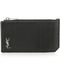Saint Laurent - "fragments Tiny Cassandre" Card Holder - Lyst