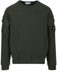 Stone Island - Logo Badge Sweatshirt - Lyst