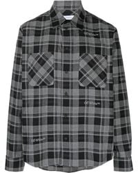 Off-White c/o Virgil Abloh - Check Flannel Shirt - Lyst