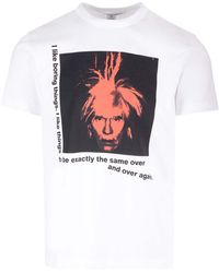 Comme des Garçons - T-shirt With Andy Warhol Print - Lyst