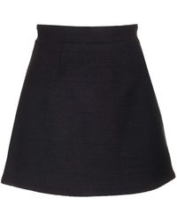 Patou - Cotton Tweed Mini Skirt - Lyst