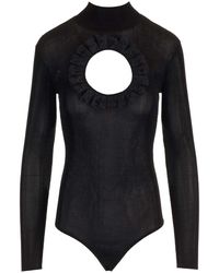 SELF PORTRAIT RESIDENCY - Knitted Bodysuit - Lyst