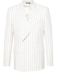 Dolce & Gabbana - Pinstriped Double-Breasted Blazer - Lyst