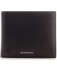 Givenchy - Bifold Wallet In Black Leather - Lyst