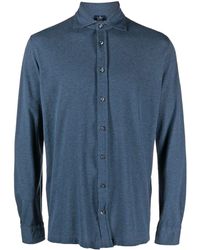 Barba Napoli - Blue Jersey Shirt - Lyst