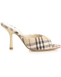 Burberry - High Heeled Mule - Lyst