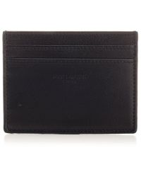 Saint Laurent - Calfskin Card Holder - Lyst