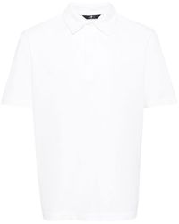 7 For All Mankind - White Pique Polo Shirt - Lyst