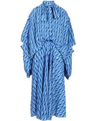 Balenciaga - Dress With Print - Lyst