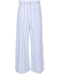 Marni - Light Blue Cotton Trousers - Lyst