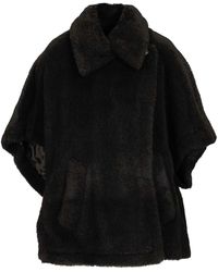 Max Mara - Alpaca And Wool Teddy Cape - Lyst