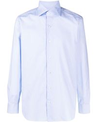 Barba Napoli - Light Blue Cotton Shirt - Lyst