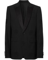 Burberry - Oak Leaf Crest Jacquard Tuxedo Jacket - Lyst