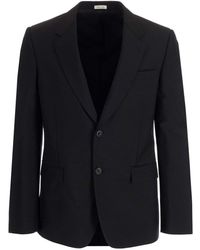 Alexander McQueen - Black Wool Single-breasted Jacket - Lyst