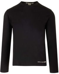 Comme des Garçons - Black Cotton Sweater - Lyst