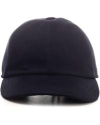 ZEGNA - Blue Baseball Cap - Lyst