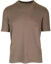 Al Duca d'Aosta - Stretch Linen T-shirt - Lyst