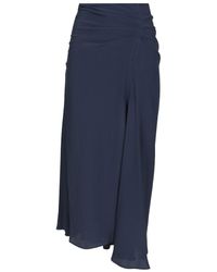 Al Duca d'Aosta - Silk Midi Skirt - Lyst