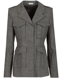 McQueen - Uniform-style Jacket Jackets Grey - Lyst