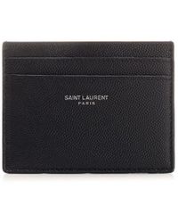 Saint Laurent - Credit Card Holder - Lyst