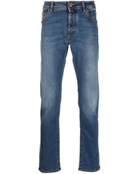 Jacob Cohen - Logo-patch Straight-leg Jeans - Lyst