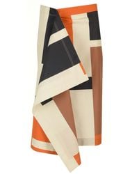 Fendi - Multicolor Printed Poplin Skirt - Lyst