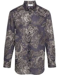 Etro - Cotton Shirt With Paisley Motif - Lyst