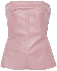 Rick Owens - Leather Bustier Top - Lyst