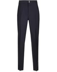 Givenchy - Blue Wool And Mohair Trousers - Lyst