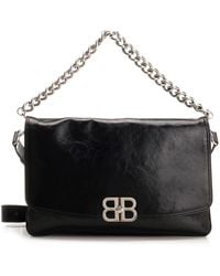 【関税＆送料込み】Balenciaga Bb Soft Flap Medium Purse Balenciaga 'Bb Soft Medium Flap' Shoulder Bag in Black