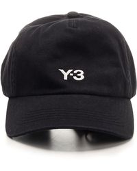 Y-3 - Black Cap With Logo - Lyst