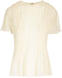 Chloé - Top With Cap Sleeves - Lyst