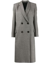 Fendi Hounstooth Coat From Fashion Show A/w 2019 - Gray