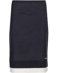 Miu Miu - Skirt With Double Layer - Lyst