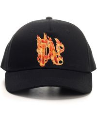 Palm Angels - Black Hat With Logo - Lyst