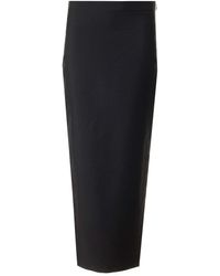 Givenchy - Wool And Mohair Asymmetric Skirt - Lyst