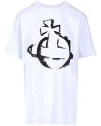 Tシャツ・カットソー VIVIENNE WESTWOOD STENCIL ORB CLASSIC T-SHIRT Vivienne Westwood | Classic Multicoloured Orb T-Shirt