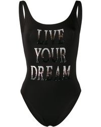 Alberta Ferretti Costume intero "Live your dream" - Nero