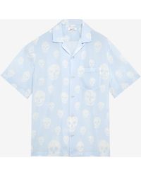 McQueen - Camicia Hawaiana Con Stampa Skull - Lyst