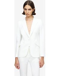 McQueen - Crepe Peak Jacket - Lyst