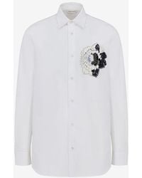 Alexander McQueen - White Dutch Flower Casual Shirt - Lyst