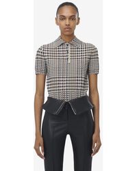McQueen - チェック ショートスリーブ トップ - Lyst