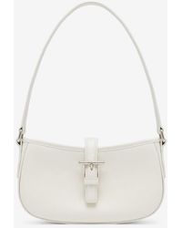 McQueen - White Mini T-bar Shoulder Bag - Lyst