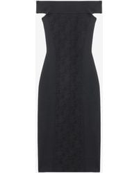 McQueen - Floral Jacquard Pencil Dress - Lyst